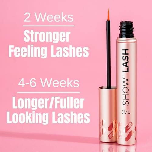 Eyelash serum with growth results in weeks