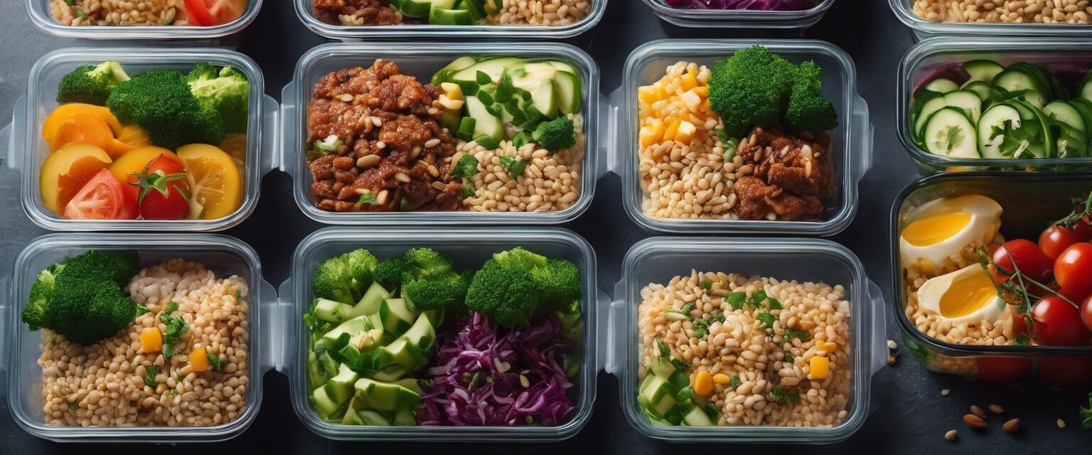 Healthy meal prep containers