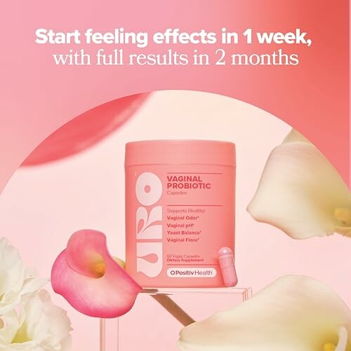 Vaginal probiotic supplement with flowers.